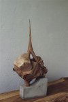 Espoir. Loupe de chne, hauteur 50 cm