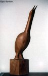 Bird. Oak, height 48 cm