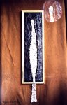 Reine de Saba. Plâtre et plomb, hauteur 60 cm